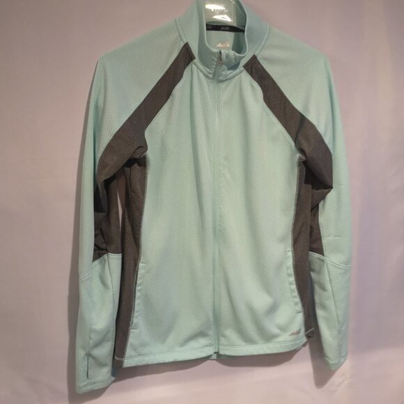 Avia Ladies Size Medium Mint Green Full Zip Long Sleeve Active Jacket - Picture 3 of 6